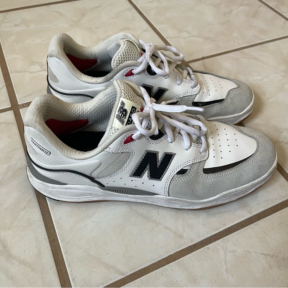 New Balance Tiago 1010 in White, Black, and Stone - Picture 2 of 7